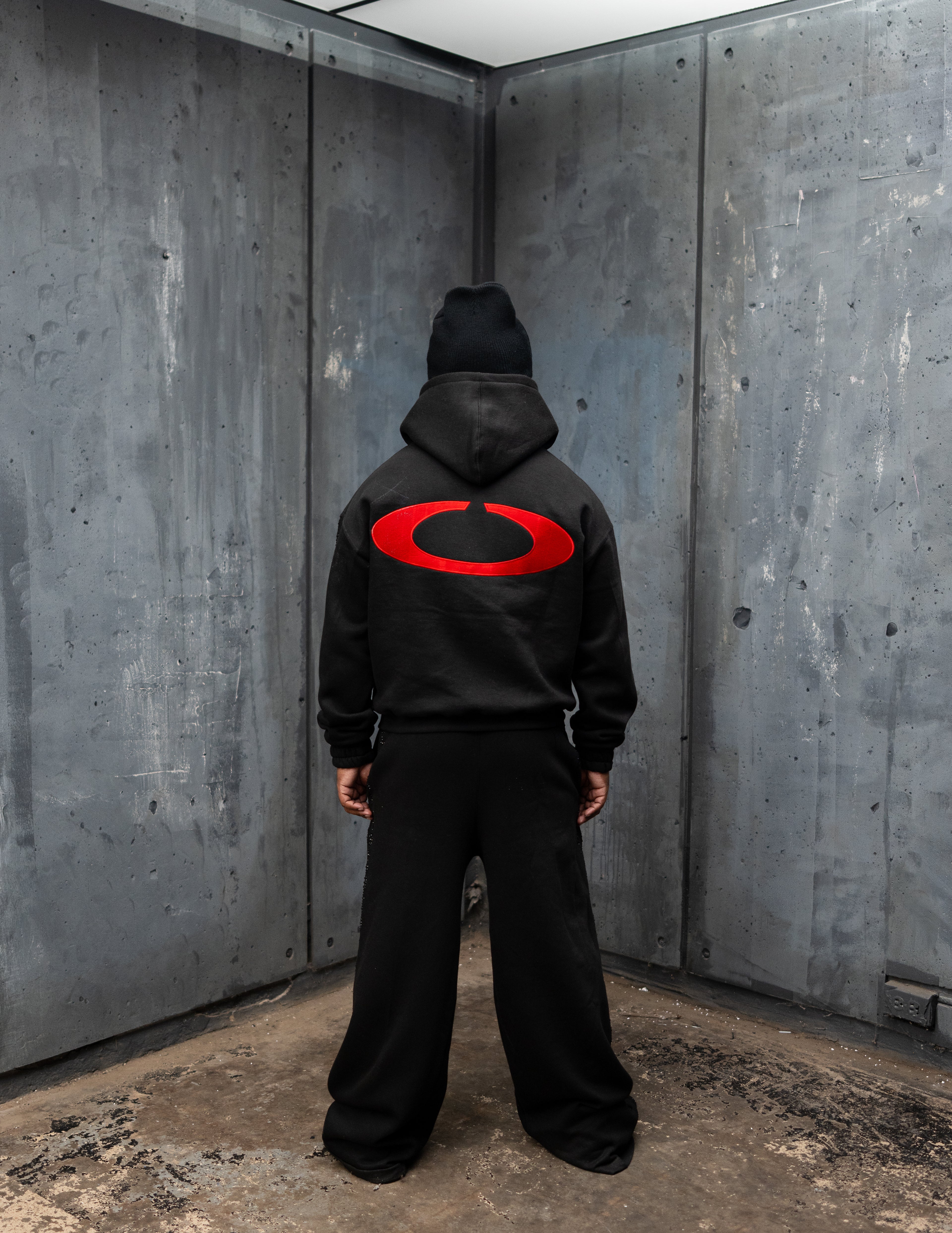 Black Rhinestone Logo Set