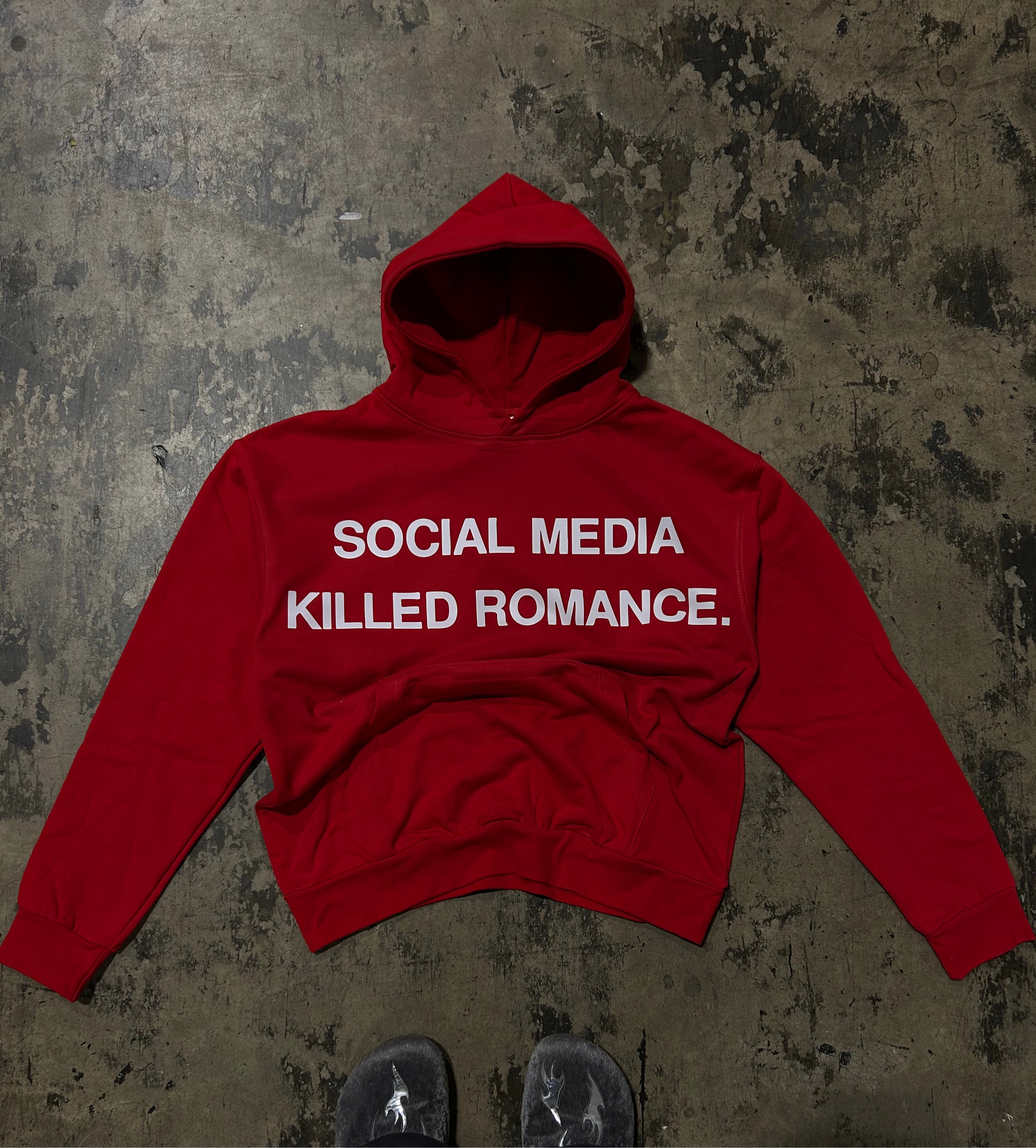 Social Media Killed Romance Hoodie.