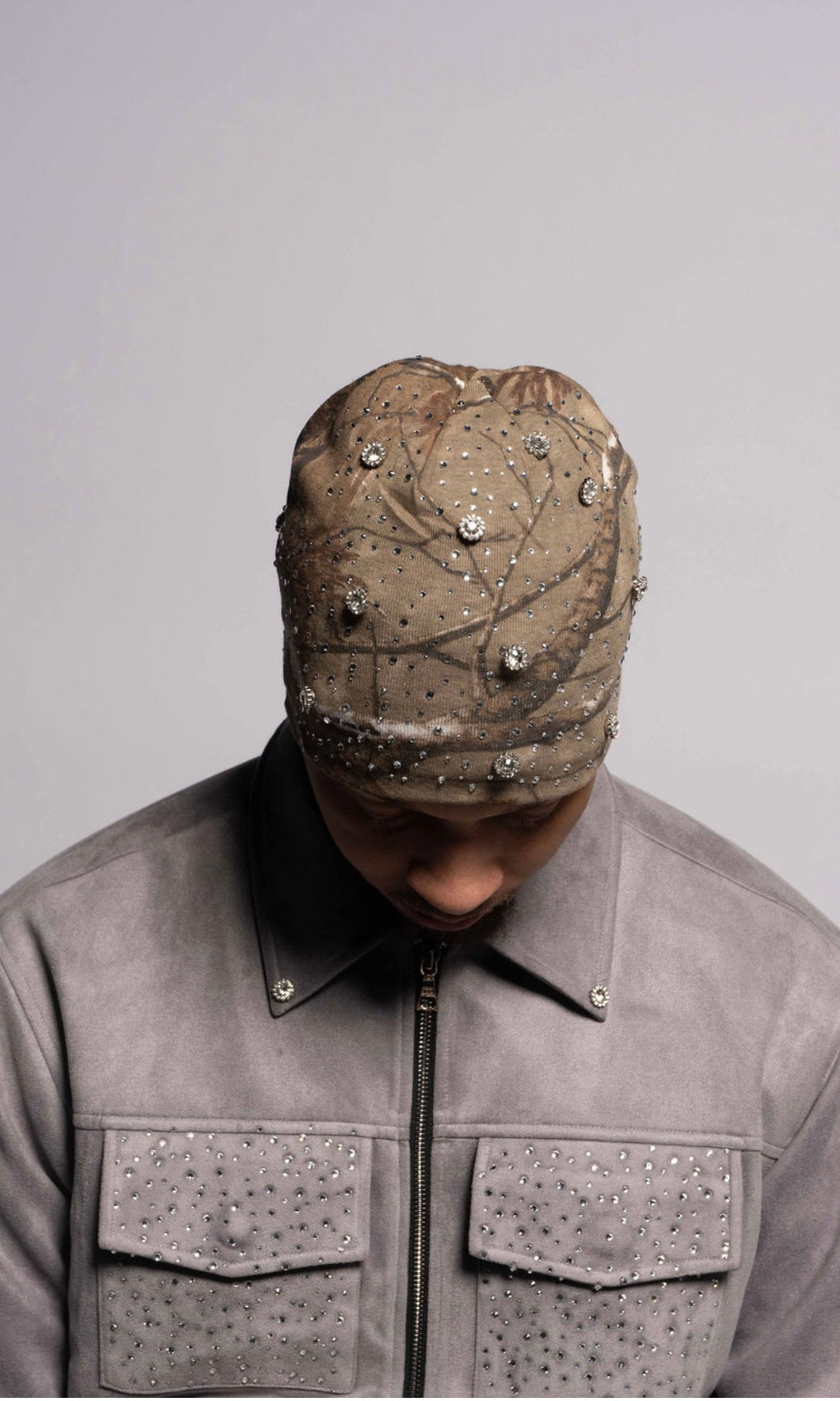 Real Tree  Diamond Rhinestone Beanie