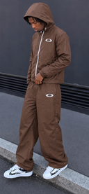 Full Circle Shell Tracksuit Set – Brown