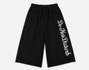 Black  "Do Not Disturb" Rhinestone Sweatshorts