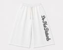 White "Do Not Disturb" Sweatshorts