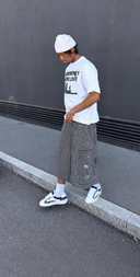 Pin Stripped Cargo Shorts