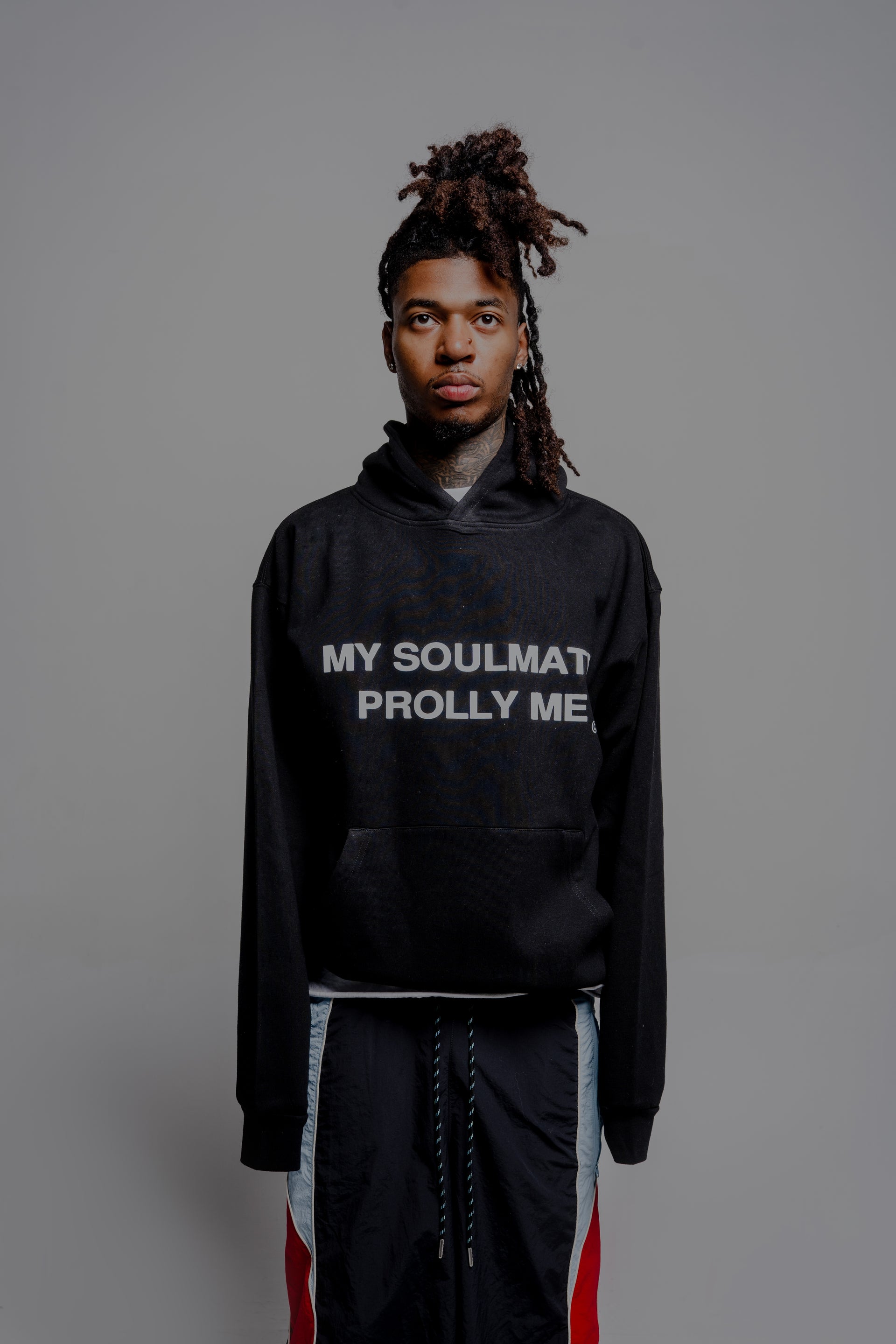 Unisex Black “My Soulmate Prolly Me” Hoodie