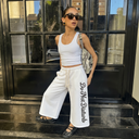 White "Do Not Disturb" Sweatshorts