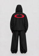 Full Circle Shell Tracksuit Set – Black/Red