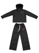 Full Circle Shell Tracksuit Set – Black/Red