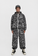Full Circle Camo Shell Tracksuit Set – Black/Grey