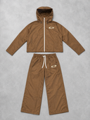 Full Circle Shell Tracksuit Set – Brown