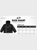ORBIT jacket size chart