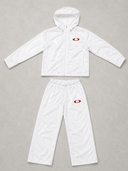 Full Circle Shell Tracksuit Set – White/Red